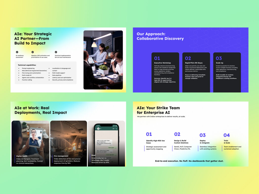 Pitch Deck Design for AIe
